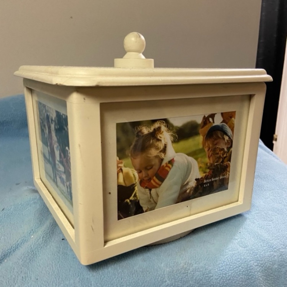 Bombay table top picture memory box/ storage